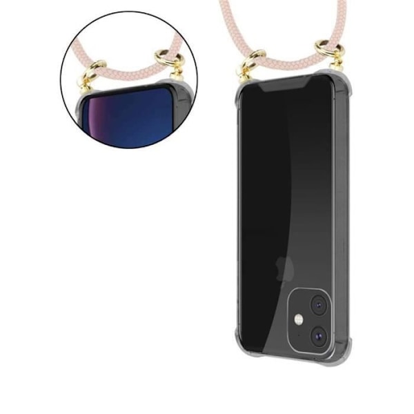 Coque - CADORABO - iPhone 11 PRO - Rosa - Mjuk - TPU med praktisk snodd Rosa