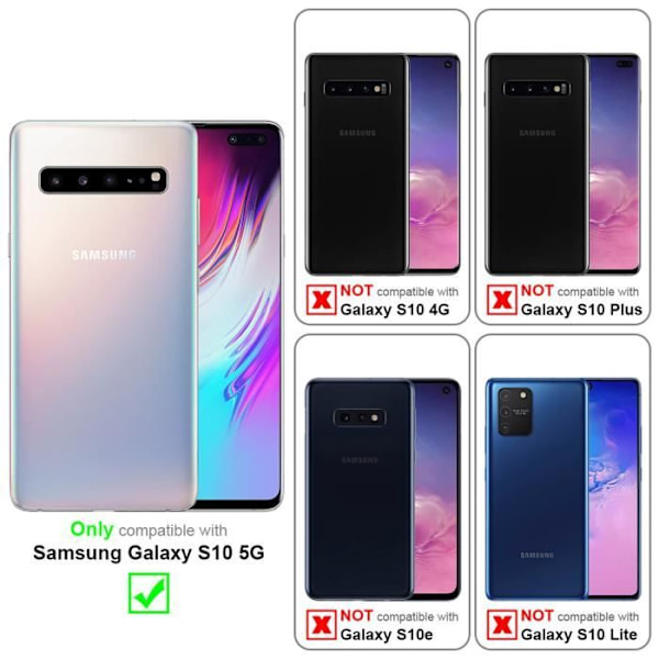 Coque - CADORABO - Samsung Galaxy S10 5G - Metallisk Grå - Skydd i Silikon TPU - Tunn Design METALLISK GRÅ