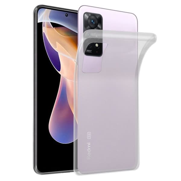Skyddsfodral för Xiaomi RedMi NOTE 11 PRO 4G / 5G i transparent stöttålig silikon Vit