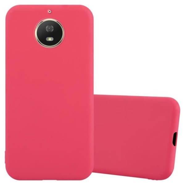 Fodral till Motorola MOTO G5S i CANDY RED Cadorabo Cover Protection Silikon TPU Fodral