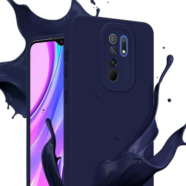 Skyddsfodral för Xiaomi RedMi 9 i MÖRKBLA FLYTANDE Antichock Blå