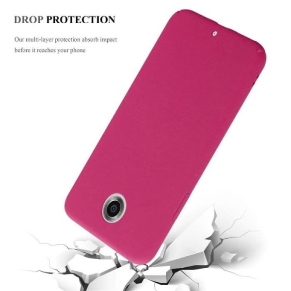 Coque - CADORABO - Motorola NEXUS 6 - Hård Skydd - Matt Design - Färg Rosa Rosa