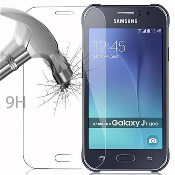 Cadorabo skärmskydd för Samsung Galaxy J1 ACE 0,3 mm rundade hörn HÖG TRANSPARENS härdat glas Transparent
