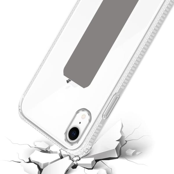iPhone XR GRÅ skal med stöd och ställfunktion Grå