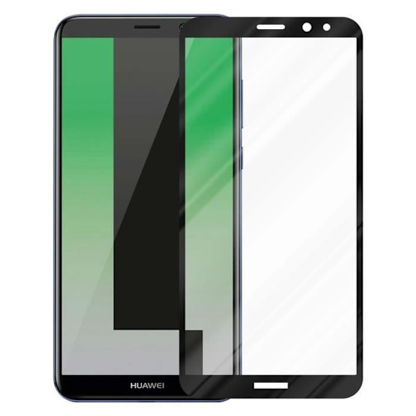 Härdat glas för Huawei MATE 10 LITE TRANSP, SVART skyddsfilm Huawei MATE 10 LITE helskärm Huawei MATE 10 LITE härdat