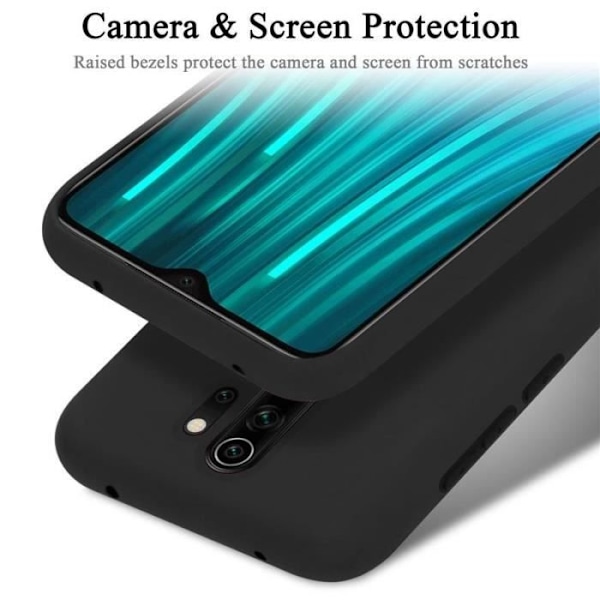 Cadorabo skal för Xiaomi RedMi NOTE 8 PRO - i svart - Flexibel TPU-silikon Svart