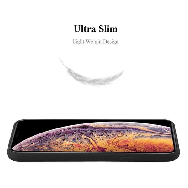 Skyddsfodral för iPhone XS MAX CANDY SVART Stötsäker Silikon Svart