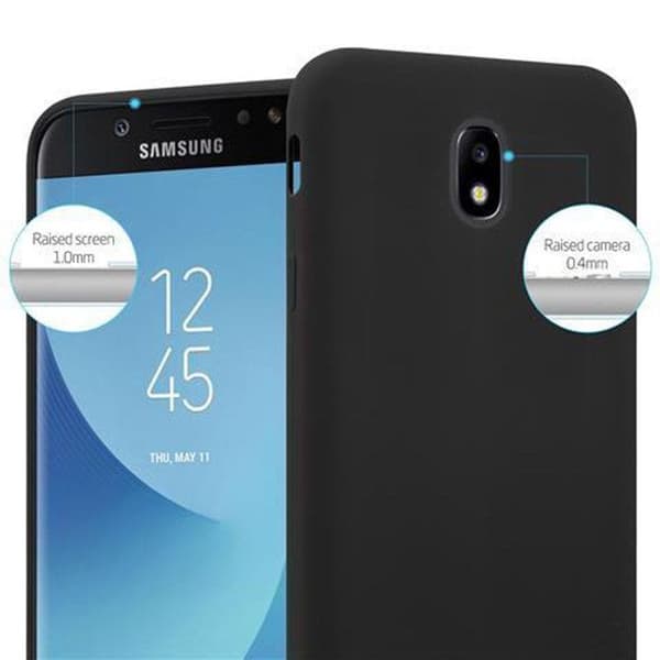 Skyddsfodral för Samsung Galaxy J7 2017 CANDY SVART Stötabsorberande Silikon Svart