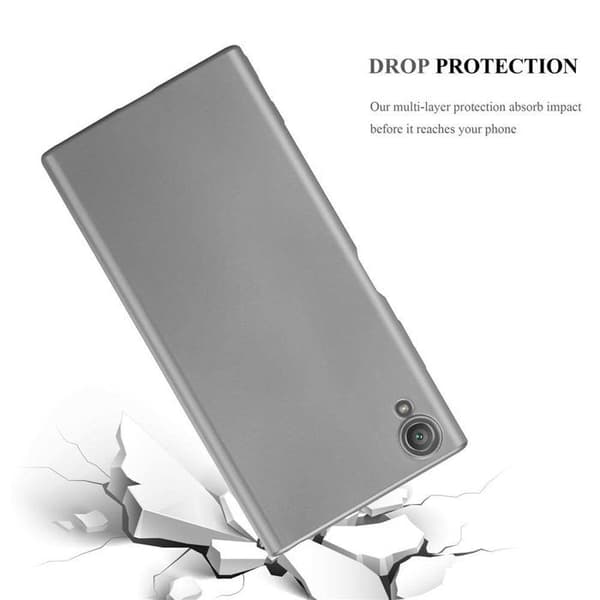 Skyddsfodral för Sony Xperia XA1 PLUS Skyddsfodral i MATTS GRÅ METALLISK design Grå