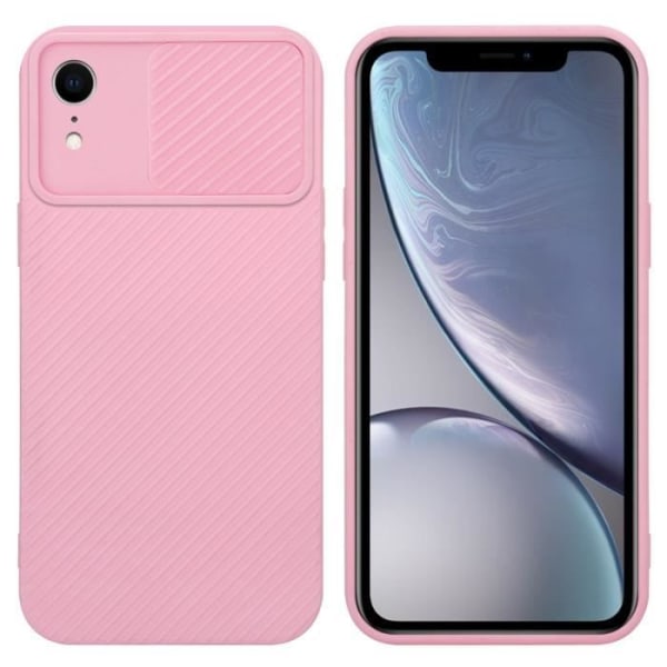 Fodral till Apple iPhone XR Fodral i Candy Pink Fodral Silikon TPU och kameraskydd