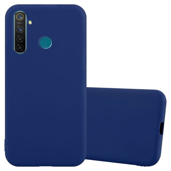 Skyddsfodral för Realme 5 PRO / Realme Q CANDY MÖRKBLEU Stötskydd Silikon Blå