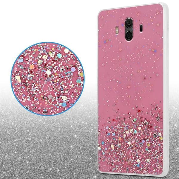 Skyddsfodral för Huawei MATE 10 / NOVA 2i Rosa med Glittrande Design Ros