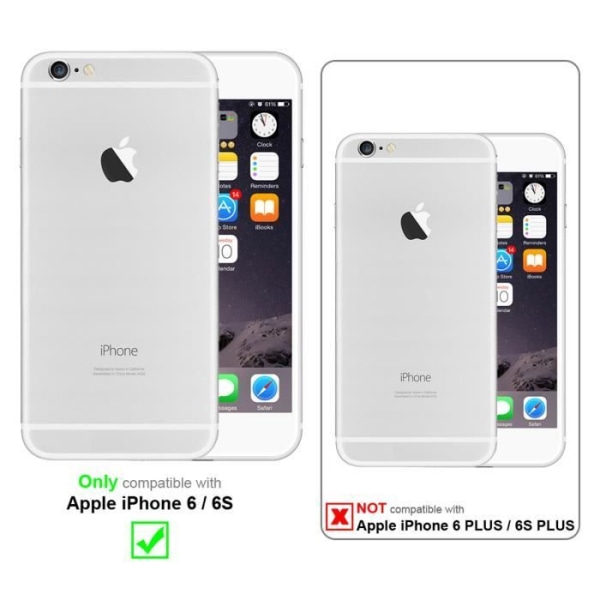 Coque - CADORABO - iPhone 6 / 6S - Marmur Regnbåge - Skydd i silikon TPU - 0.5 mm Regnbåge