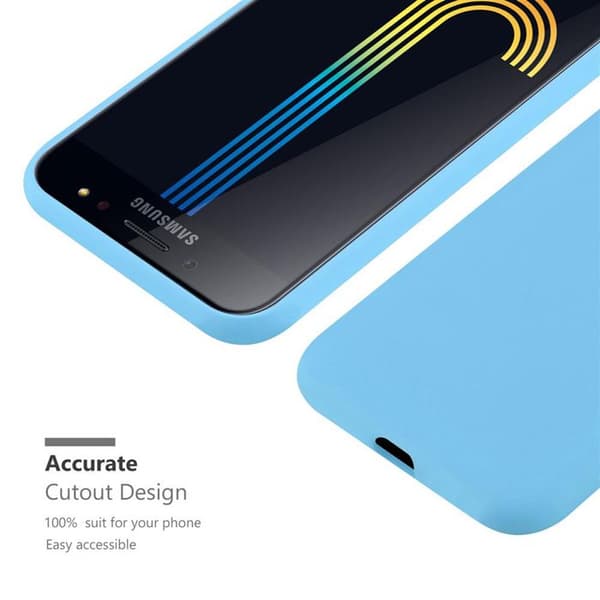 Skyddsfodral för Samsung Galaxy J7 PLUS / C8 CANDY BLÅ Stötabsorberande Silikon Blå