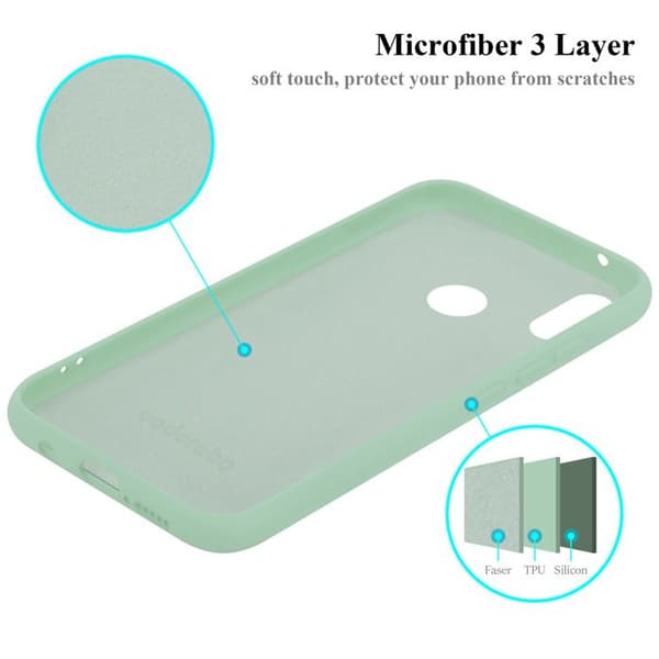Skyddsfodral för Huawei P20 LITE 2018 / NOVA 3E Stötabsorberande i LIQUID LIGHT GREEN Grön