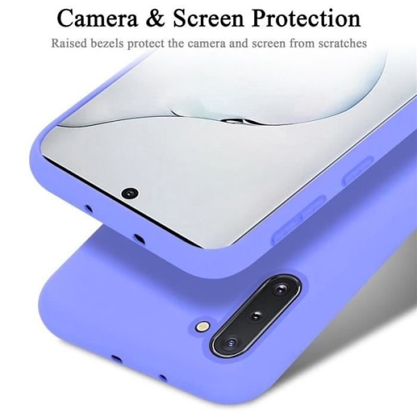 Coque - CADORABO - Samsung Galaxy NOTE 10 - Silikon TPU flexibel - Skydd 360° - Halkfri Lila