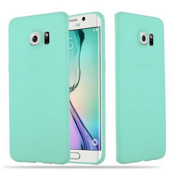 Samsung Galaxy S6 EDGE fodral - CADORABO - Godis - Blå - Ultra Slim - Stötskydd Blå