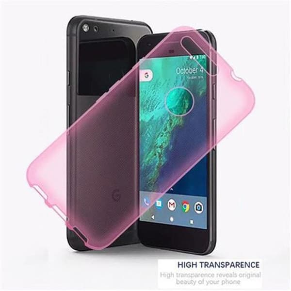Skyddsfodral för Google PIXEL Transparent Etui Case Cover Silikon Ros