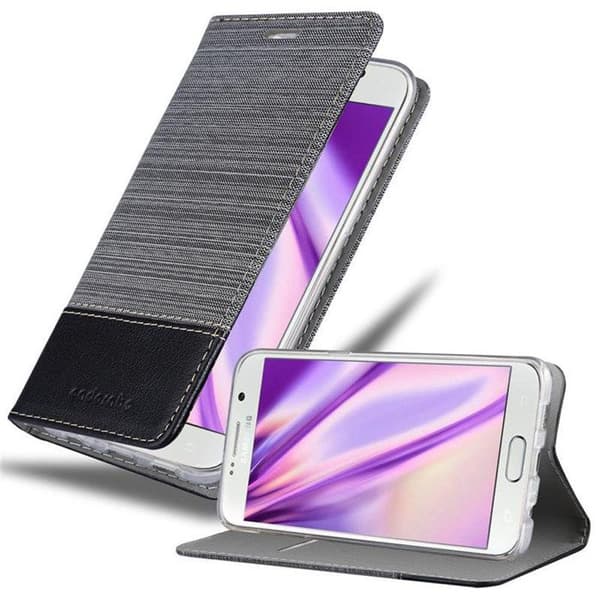 Skyddsfodral för Samsung Galaxy S6 EDGE PLUS i GRÅSVART Grå