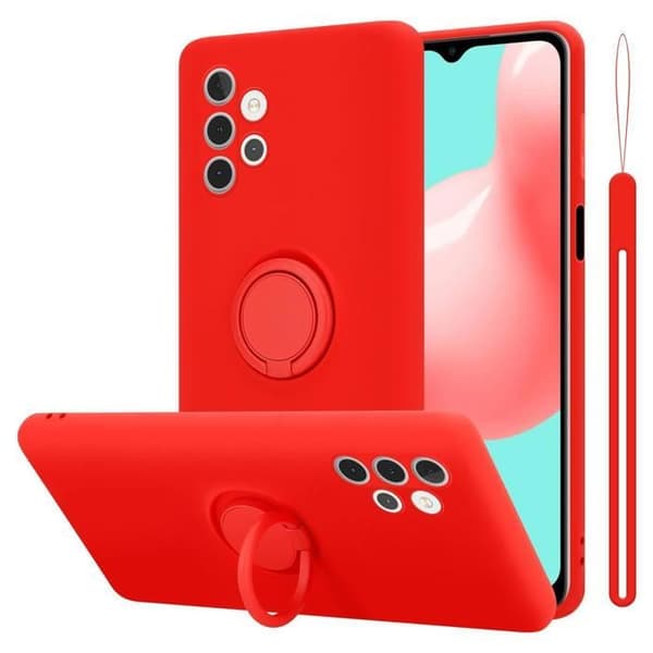 Skyddsfodral för Samsung Galaxy A32 5G i LIQUID RED Stötabsorberande skydd Röd