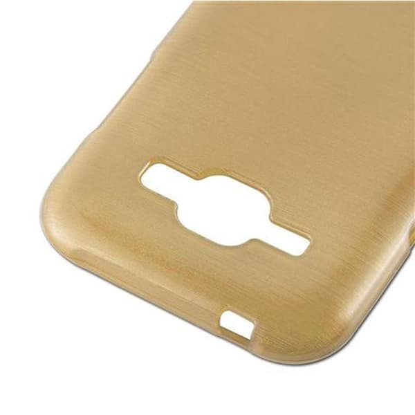 Skyddsfodral för Samsung Galaxy J1 2015 Guld Stöttålig Gul