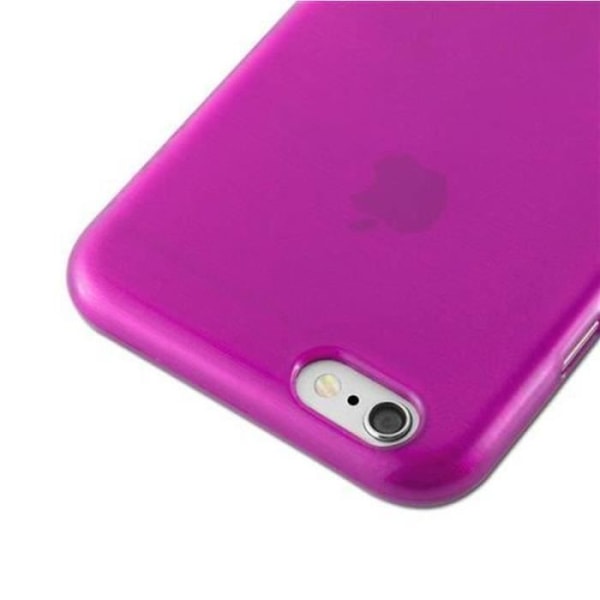 Apple iPhone 6-fodral - iPhone 6S i HOT PINK från Cadorabo (BORSTAD METAL Design) Ultramjukt silikongel TPU-fodral