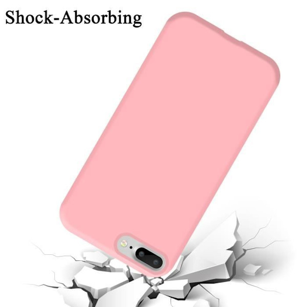 Coque - CADORABO - iPhone 7 PLUS / 7S PLUS / 8 PLUS - Silikon TPU - Stötskydd - Tunn och lätt design Rosa