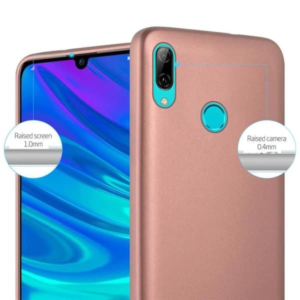Skyddsfodral för Honor 10 LITE / Huawei P SMART 2019 Skyddsfodral i MATTE ROSEGULD Design Ros