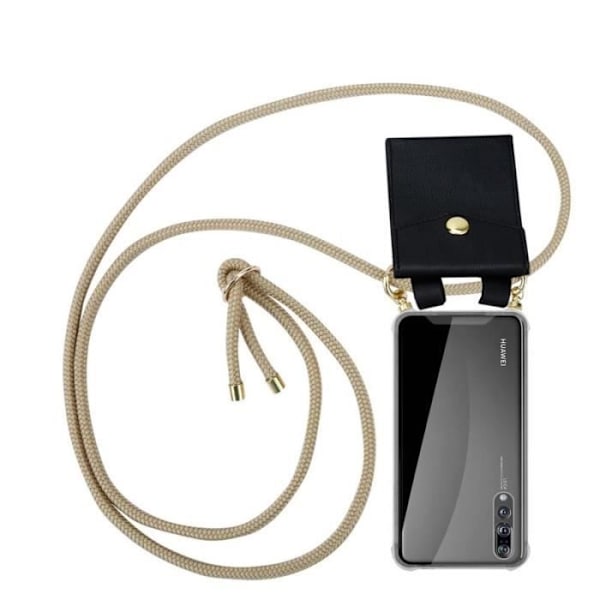 Cadorabo Fodral till Huawei P20 PRO - i brunt - Silikon TPU med dragsko och avtagbart fodral