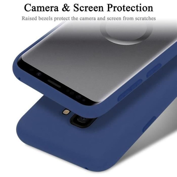 Skyddsskal - Cadorabo - Samsung Galaxy S9 - Silikon TPU - Flexibelt - Blå Blå