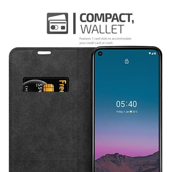 Fodral till Nokia 5.4 Fodral i KAFFEBRUN Fodral Skyddsplånbok KAFFEBRUNT