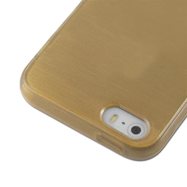 Skal för iPhone 5 / 5S / SE 2016 Guld Stötskydd Gul