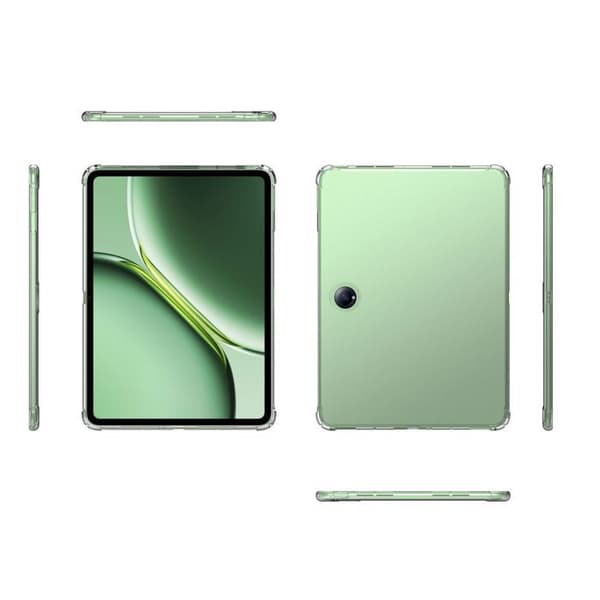 Transparent stötsäker silikonfodral för OnePlus Pad 2 Vit