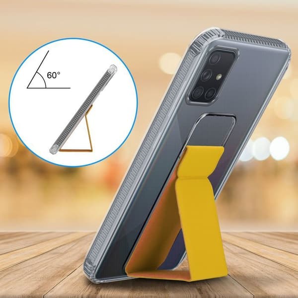 Skydd för Samsung Galaxy A71 4G GUL med stöd och ställfunktion Gul