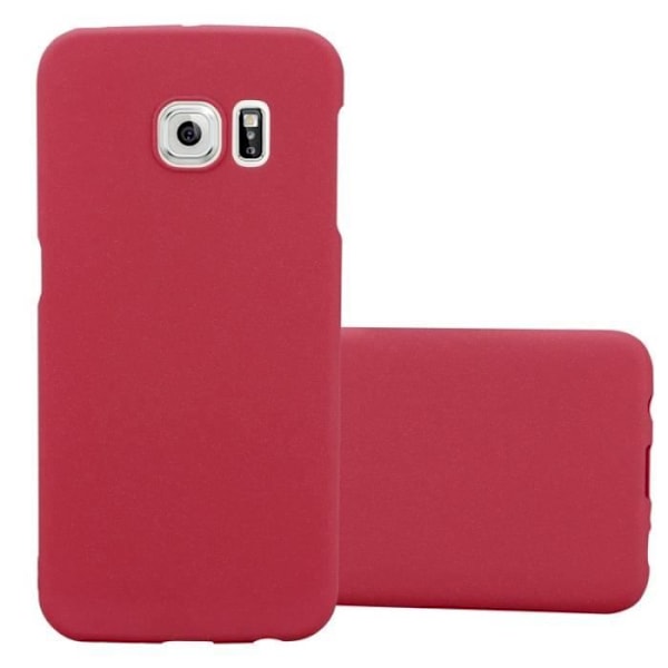 Coque - CADORABO - Samsung Galaxy S6 EDGE PLUS - Röd - Hårdt Beskyttelse - Mat Design Röd