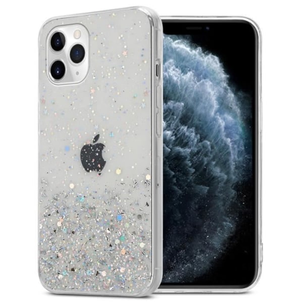 Coque - CADORABO - Apple iPhone 11 - Transparent med Glitter - Ultrafin - Halkskyddande Transparent med glitter