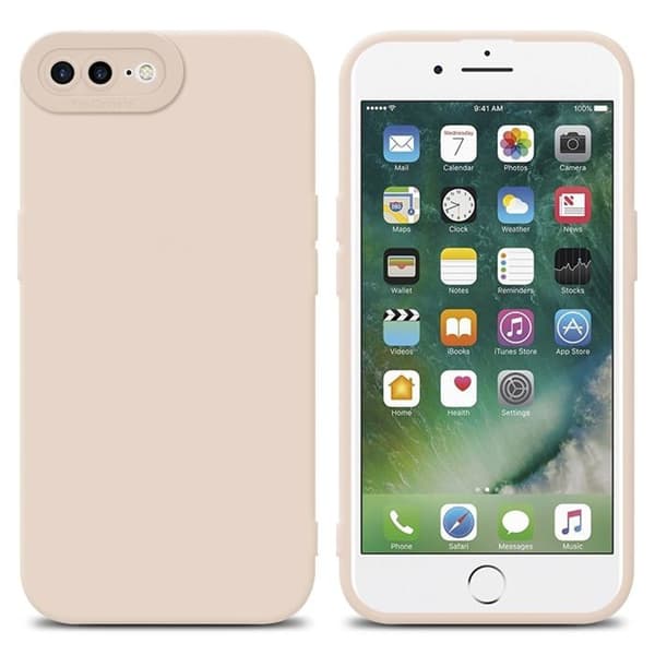 Skyddsfodral för iPhone 7 PLUS / 7S PLUS / 8 PLUS FLUID CRÈME Fodral Etui Case Cover Ros