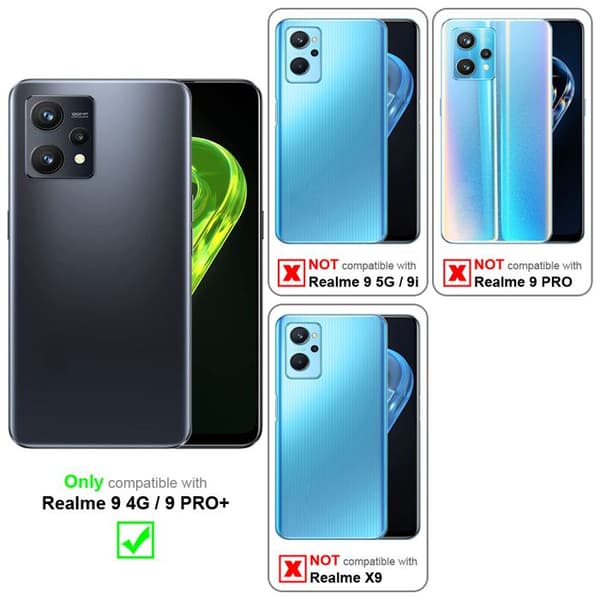 Etui för Realme 9 4G / 9 PRO+ i PASTELLBLÅ Blå