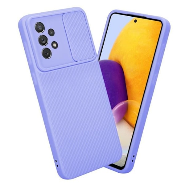 Skal för Samsung Galaxy A72 4G / 5G Fodral i Candy Lilac Fodral Skal Silikon TPU och kameraskydd Lila