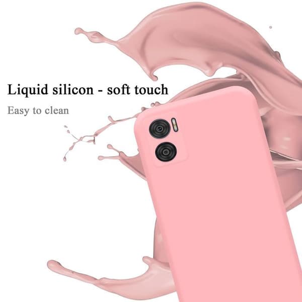 Skyddsskal för Motorola MOTO E22 / E22i Stötskydd i LIQUID PINK Ros