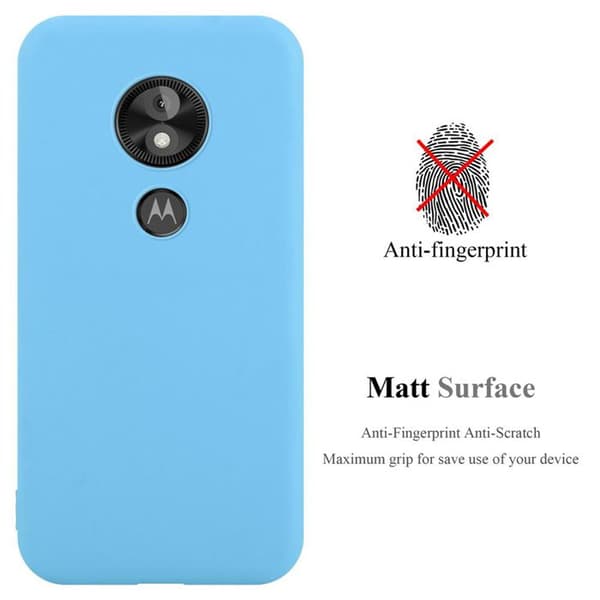 Skyddsskal för Motorola MOTO E5 PLAY CANDY BLÅ Stötsäker Silikon Blå