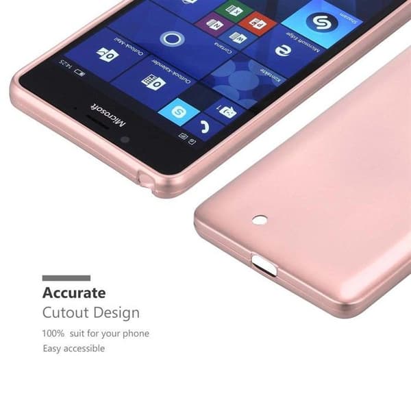 Skyddsfodral för Nokia Lumia 950 Skyddsfodral i MATTE ROSEGULD Design Ros