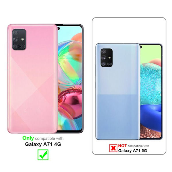 Fodral för Samsung Galaxy A71 4G i LIGHT ORANGE FLUID Fodral i flexibelt TPU silikonskydd Gul