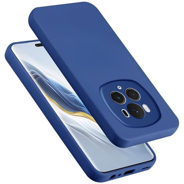 Skyddande skal för Honor Magic 6 Pro Stötabsorberande i LIQUID BLUE Blå