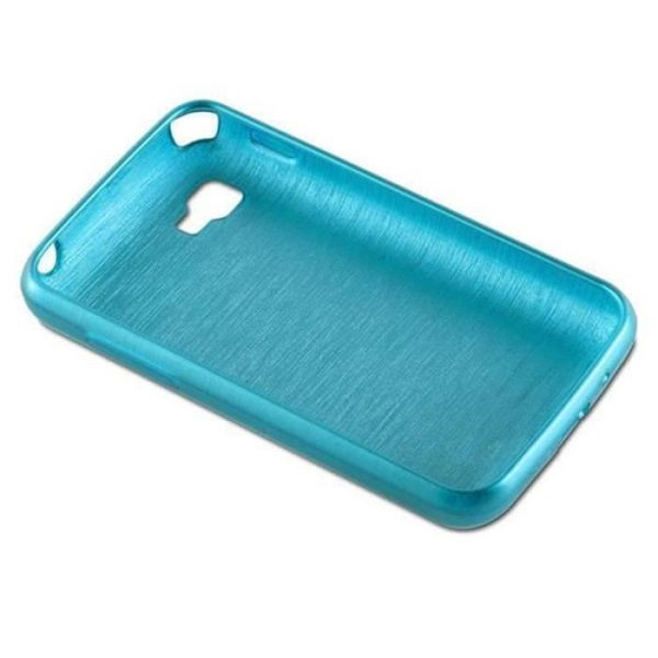 LG OPTIMUS L4 II Fodral i TURQUOISE från Cadorabo (BORSTAD METALL DESIGN) Ultratunt mjukt silikongel TPU-fodral med