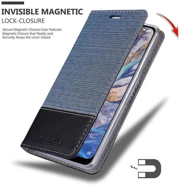 Skyddsfodral för Nokia 7.1 PLUS / X7 i BLÅ SVART Stötskyddande Etui Blå
