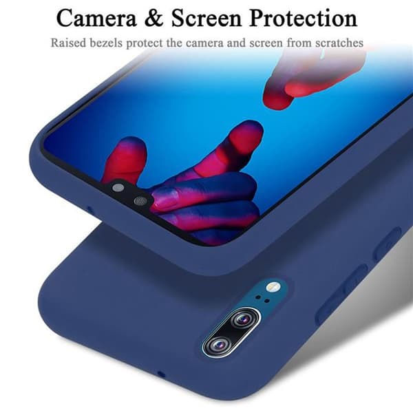 Skyddande stötsäker skal för Huawei P20 i LIQUID BLUE Blå