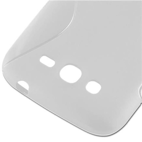 Samsung Galaxy GRAND 3 SEMI TRANSPARENT Fodral Cadorabo DESIGN S Gel TPU Silikonskydd Fodral Skydd Ultra Slim Bumper