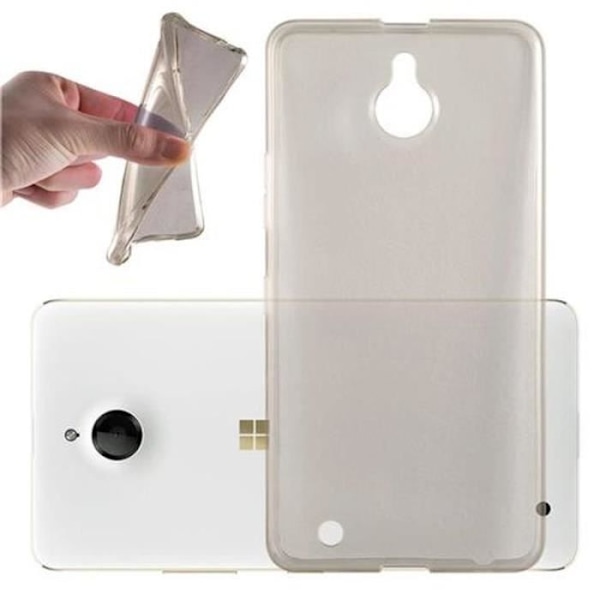 Nokia Lumia 850 Fodral SVART TRANSPARENT Cadorabo DESIGN AIR Cover TPU Silikonskydd Fodral Skal Ultra Slim Bumper