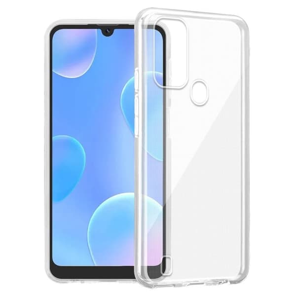 Transparent stötsäker silikonfodral för Blackview A50 4G Vit